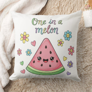 Ein Eins in einem Melon Kawaii Kissen