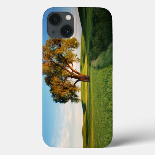 Ein einsamer Baum, umgeben von sanften Hügeln mit Case-Mate iPhone Hülle (Rückseite)