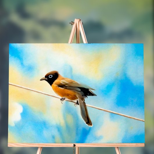 Ein einsamer bunter Vogel Acrylschild (Neutral)