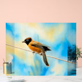 Ein einsamer bunter Vogel Acrylschild (Hochzeit)