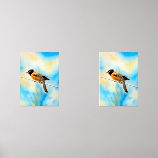 Ein einsamer bunter Vogel Bilderwand Sets (Vorderseite)