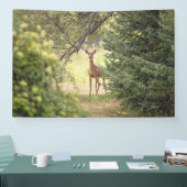 Ein einsamer Hirsch Banner (Messe)