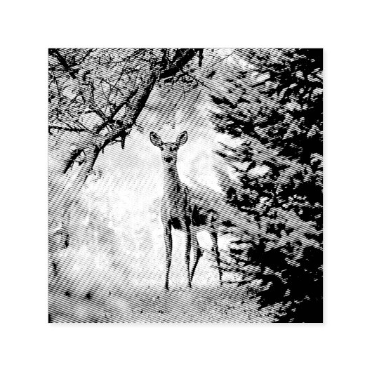 Ein einsamer Hirsch Permastempel (Design)