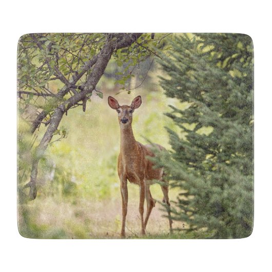 Ein einsamer Hirsch Schneidebrett (Vorderseite)