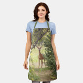 Ein einsamer Hirsch Schürze (Getragen)
