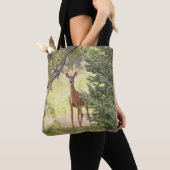 Ein einsamer Hirsch Tasche (Von Nahem)