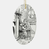 Ein einsamer Junge Keramikornament (Rechts)