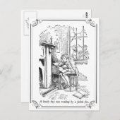 Ein einsamer Junge Postkarte (Vorne/Hinten)