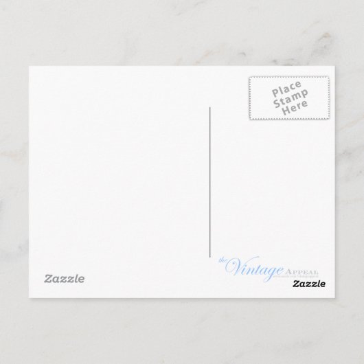 Ein einsamer Junge Postkarte (Rückseite)