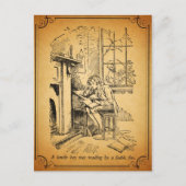 Ein einsamer Junge Postkarte (Vorderseite)