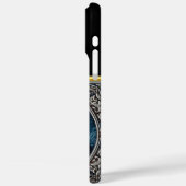 Ein einsamer Wolf heult nachts unter Vollmond Case-Mate iPhone Hülle (Rückseite / Links)