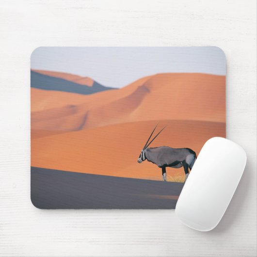 Ein einsames oryxes Antilope. Mousepad (Mit Mouse)
