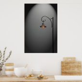 Ein einsames Straßenlicht Poster (Küche)