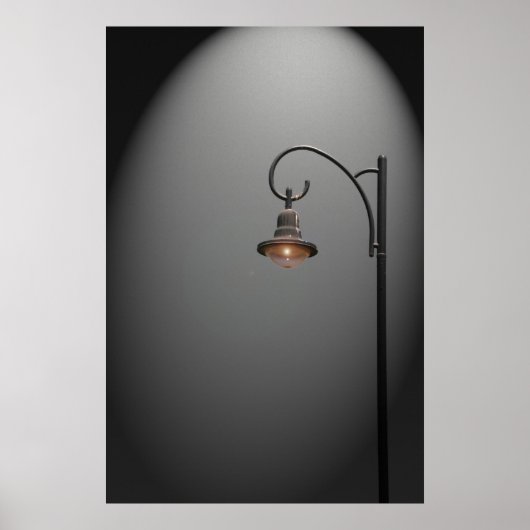 Ein einsames Straßenlicht Poster (Vorne)
