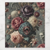 🩸 Ein einschüchterndes Blut - Gotisch Viktorianis Weinetikett (Einzelnes Label)