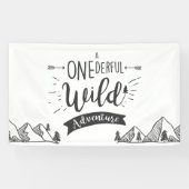 Ein eintöniger Wilder Adventure Birthday Banner Bo (Horizontal)