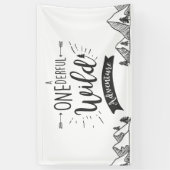 Ein eintöniger Wilder Adventure Birthday Banner Bo (Vertikal)