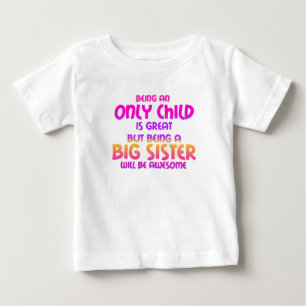 Ein Einzelkind zu sein ist groß, Lila Baby T-shirt