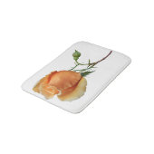Ein einzelner Rosenschnitt Badematte (Schrägansicht)