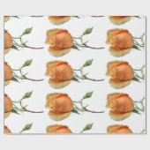 Ein einzelner Rosenschnitt Geschenkpapier (Flach)