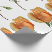 Ein einzelner Rosenschnitt Geschenkpapier (Ecke)