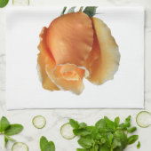 Ein einzelner Rosenschnitt Geschirrtuch (Gefaltet)