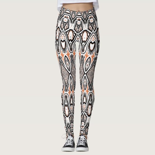 Ein einzigartiger Multicolor "Ratti_Creative_Arts" Leggings (Vorderseite)