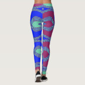 Ein einzigartiger Multicolor "Ratti_Creative_Arts" Leggings (Rückseite)