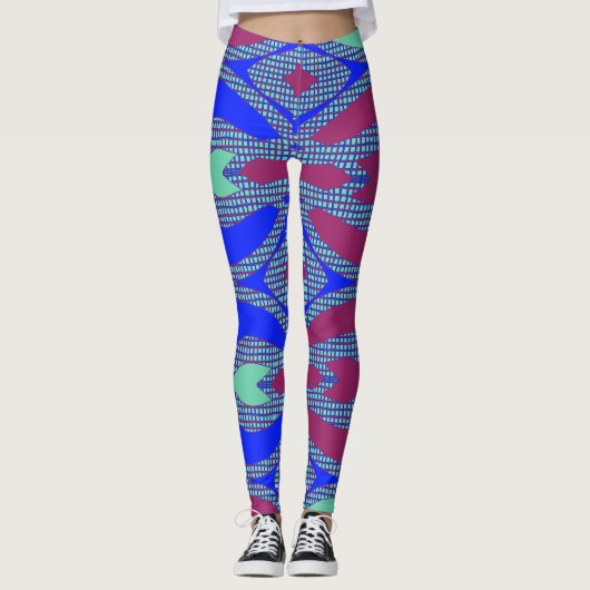 Ein einzigartiger Multicolor "Ratti_Creative_Arts" Leggings (Vorderseite)