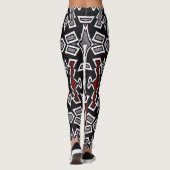Ein einzigartiger Multicolor "Ratti_creative_Arts" Leggings (Rückseite)