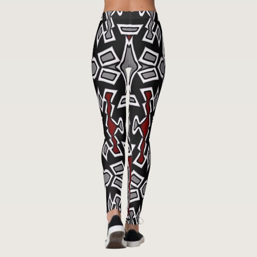 Ein einzigartiger Multicolor "Ratti_creative_Arts" Leggings (Rückseite)