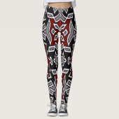 Ein einzigartiger Multicolor "Ratti_creative_Arts" Leggings (Vorderseite)