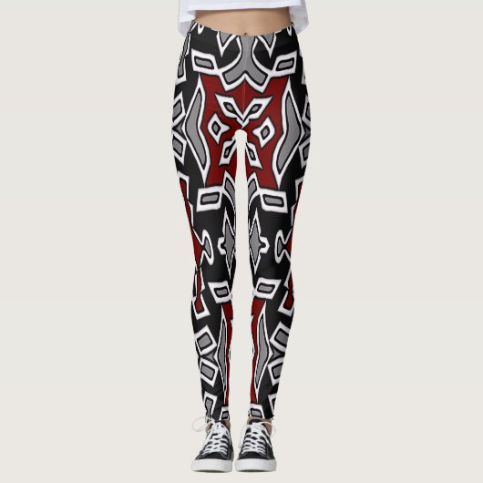 Ein einzigartiger Multicolor "Ratti_creative_Arts" Leggings (Vorderseite)
