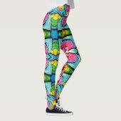 Ein einzigartiger niedlicher Multicolor "Ratti_Cre Leggings (Rechts)