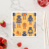 ein einzigartiger und lustiger Roboter. Serviette (Beispiel)