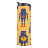ein einzigartiger und lustiger Roboter. Thermosbecher (Nach rechts gedreht)