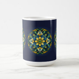 💚 💙 💛 Ein einzigartiges Azulejo Elegante: Mitte Kaffeetasse