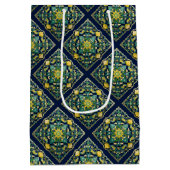 💛 💚 💙 ein einzigartiges Azulejo Masterpiece Mittlere Geschenktüte (Rückseite)