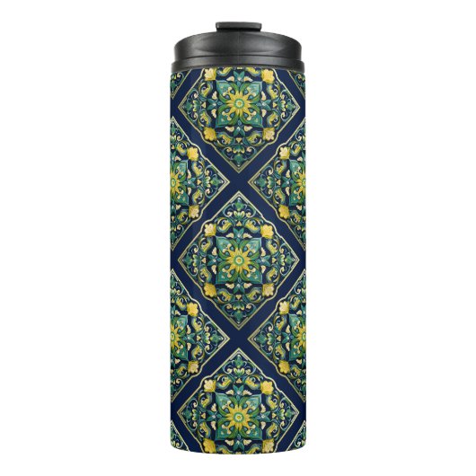💛💚💙 Ein einzigartiges Azulejo-Meisterwerk Thermosbecher (Vorderseite)