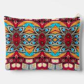 Ein einzigartiges farbenfrohes, trendiges Design Zubehörtasche (Rückseite)