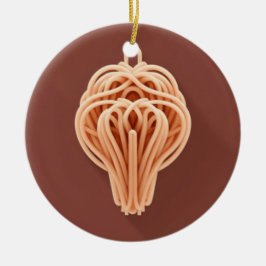 Ein einzigartiges Muster von Spaghetti Noodles Keramik Ornament