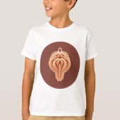 Ein einzigartiges Muster von Spaghetti Noodles T-Shirt (Vorderseite)