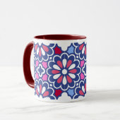 Ein einzigartiges Musterdesign Tasse (Vorderseite Links)