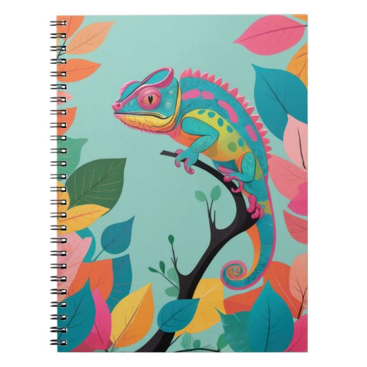 Ein einzigartiges Notebook mit einem lebendigen Ch Notizblock (Vorderseite)