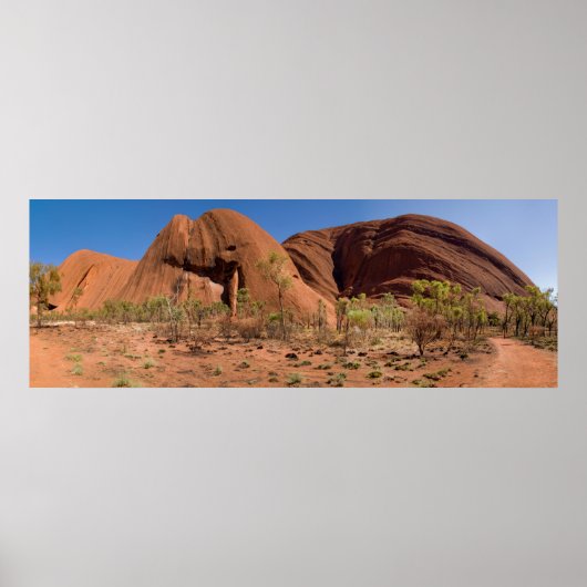 Ein einzigartiges Panorama vom Uluru Ayers Rock Poster (Vorne)