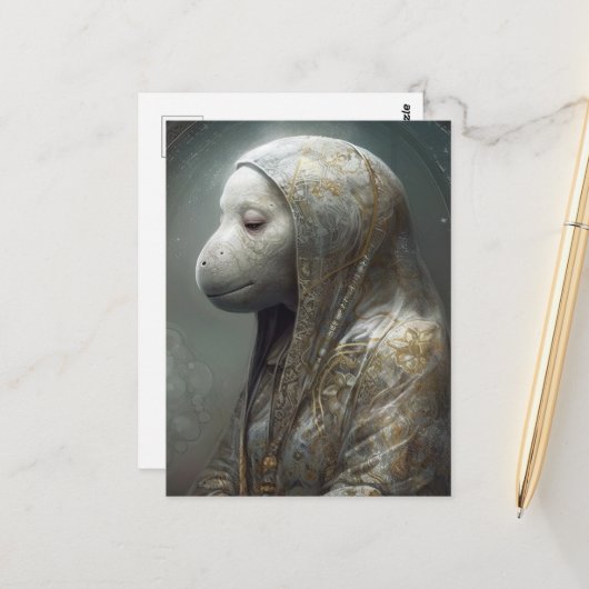 Ein einzigartiges Schloss in Robes Postkarte (Vorderseite/Rückseite Beispiel)