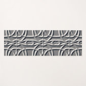 Ein einzigartiges silbergraues Prägemuster-Design Yogamatte (Vorderseite (Horizontal))