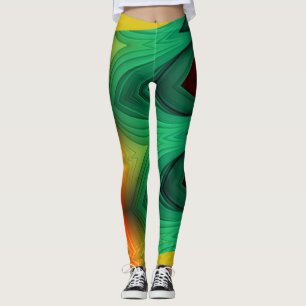 Ein einzigartiges süßes mehrfarbiges "Ratti_Creati Leggings