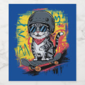 Ein einzigartiges und lustiges Design mit einer st Weinetikett (Einzelnes Label)