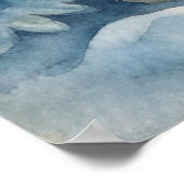 Ein Eisbär im Winter Poster (Ecke)